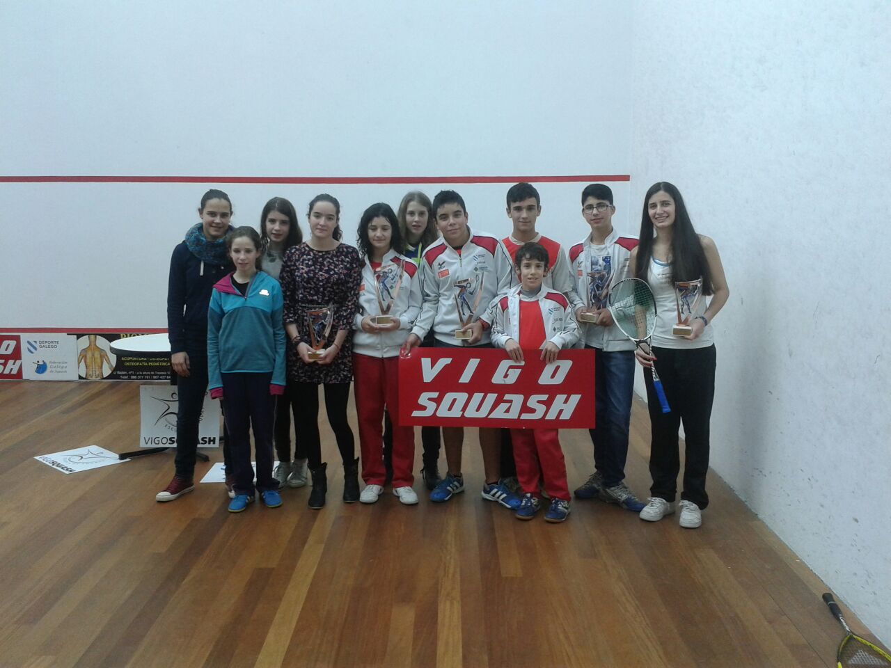 EXITO SIN PRECEDENTES DEL VIGO SQUASH EN LA COPA IBu00c9RICA 2014