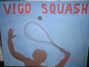 1u00ba CUADRO AL OLEO DEL VIGO SQUASH